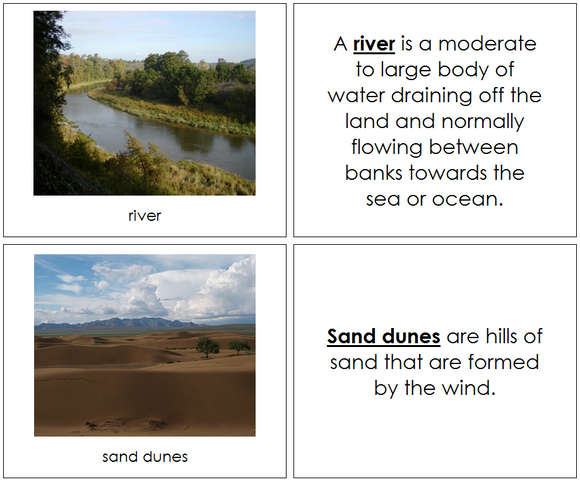 Aquatic & Land Features Book - Montessori 