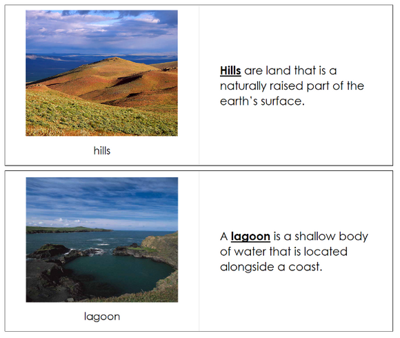 Aquatic & Land Features Book Set 2 - Montessori Print Shop Digital Download