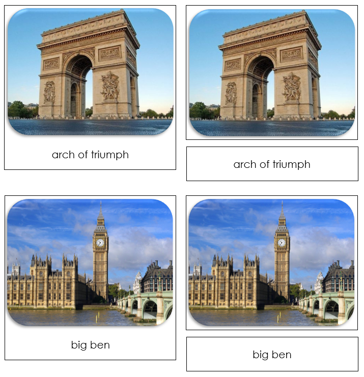 Around The World Safari Toob Cards by Montessori Print Shop