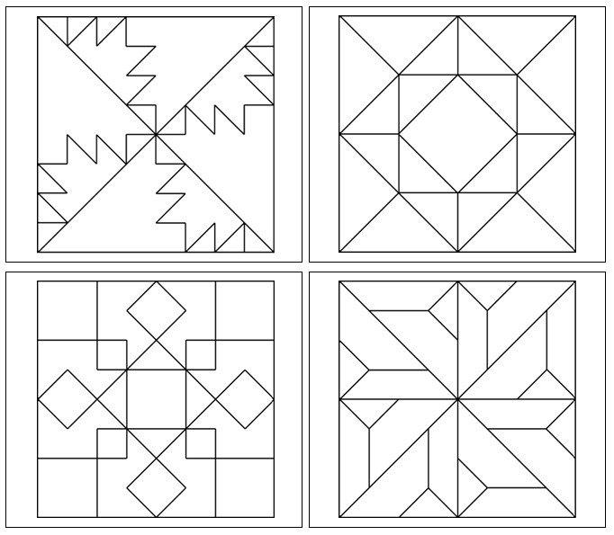 Geometric Art Coloring Patterns (Set 3) - Montessori Print Shop
