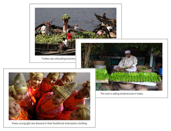 Asia Geography Continent Bundle - Montessori Print Shop Digital Download geography cards