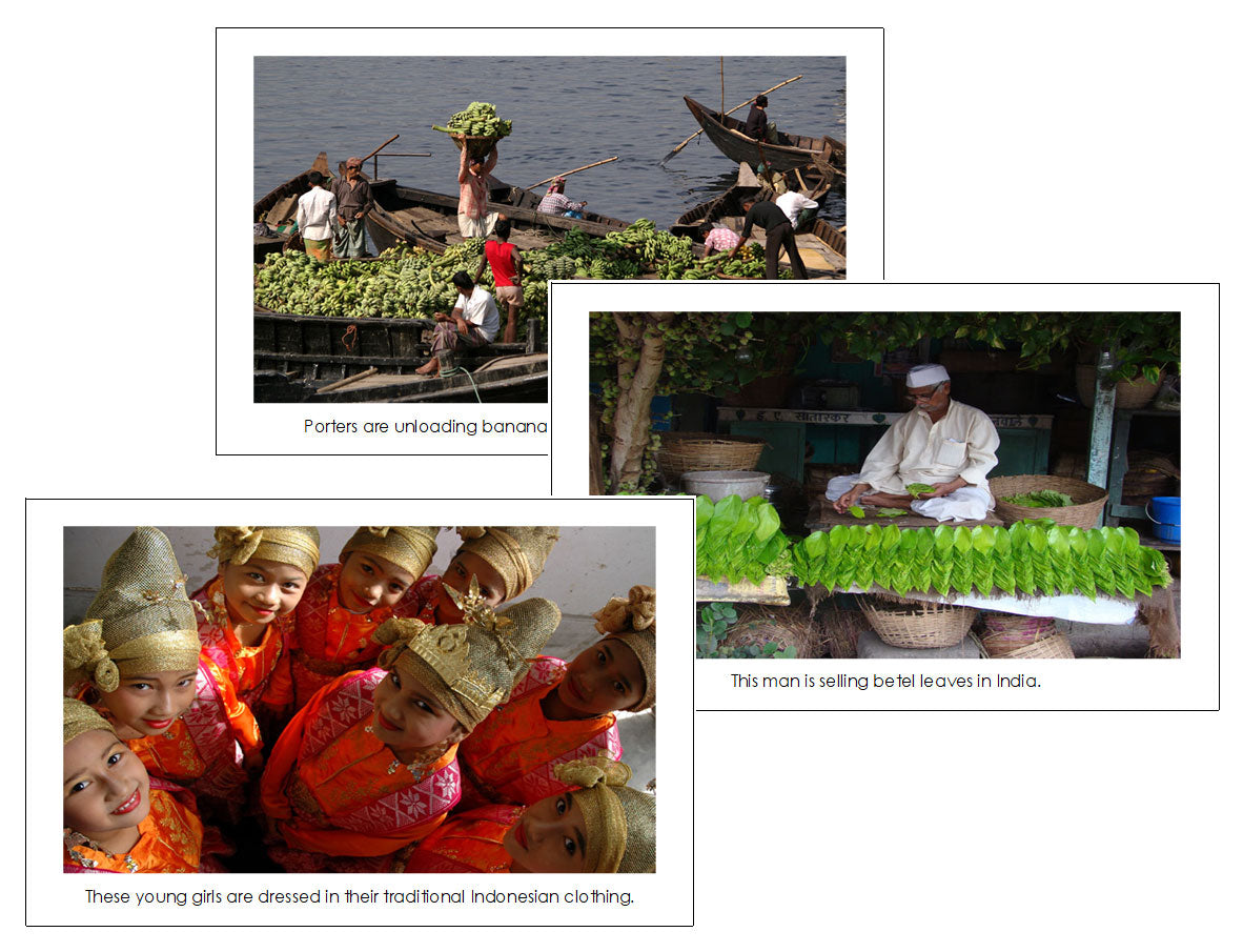 Asia Continent Cards - Montessori Print Shop Digital Download 