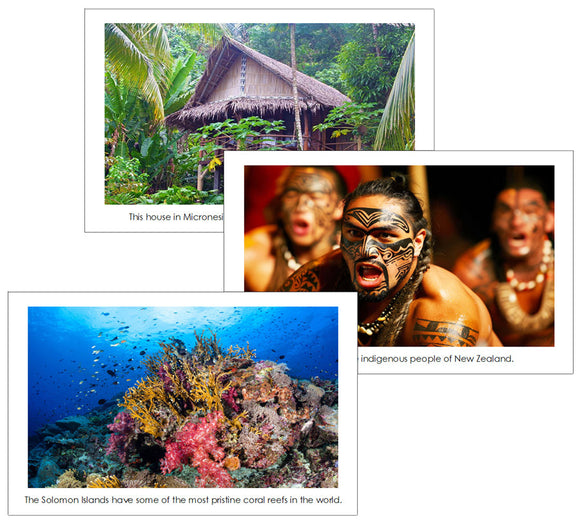 Australia/Oceania Geography Bundle - Montessori geography cards