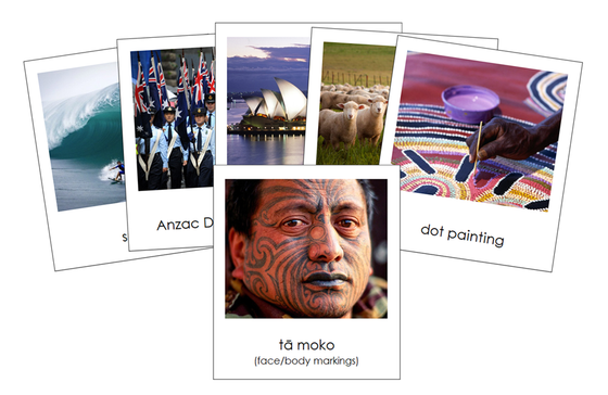 Culture of Australia/Oceania 3-Part Cards - Montessori Print Shop Digital Download