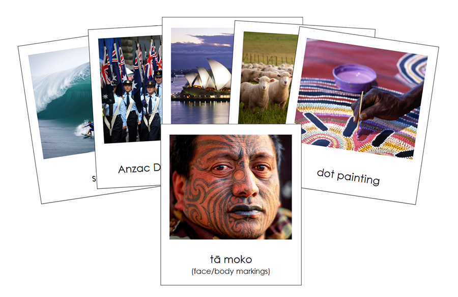 Culture of Australia/Oceania 3-Part Cards - Montessori Print Shop Digital Download