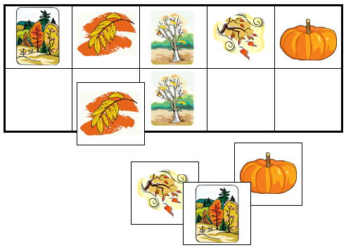 Fall Match-Up & Memory Game - Montessori Print Shop Digital Download