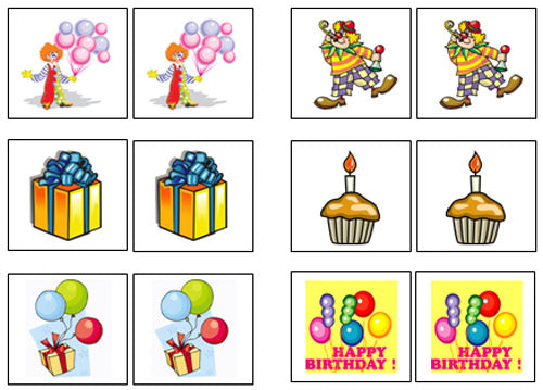 Birthday Match-Up & Memory Game - Montessori Print Shop Digital Download
