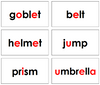 Phonetic Word Cards Level 2 - Montessori language cards