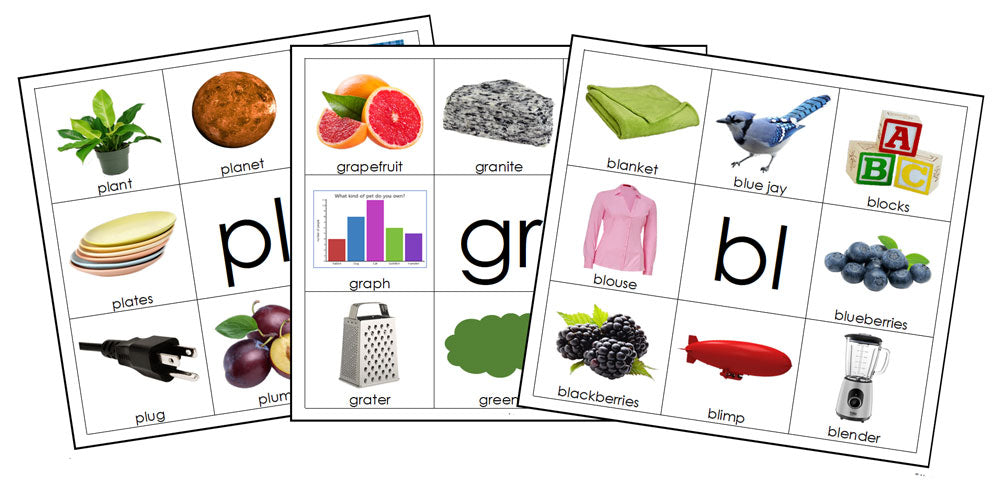 Blend Letter Mats - Montessori Print Shop Digital Download prereading activity