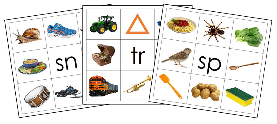 Blend Letter Mats - Montessori Print Shop Digital Download prereading activity