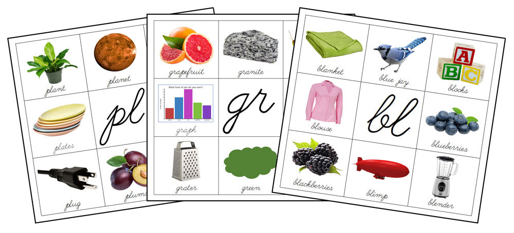 Blend Letter Mats - Montessori Print Shop Digital Download prereading activity