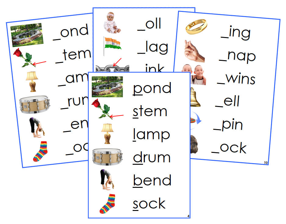 Montessori Blue Language Series Bundle (photos) - Phonetic Initial  Sound Cards - Montessori Print Shop phonics language program