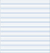 Montessori Blue Line Writing Paper - Montessori Print Shop