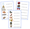 Blue Spelling Cards (photos) - Montessori Print Shop phonetic language program