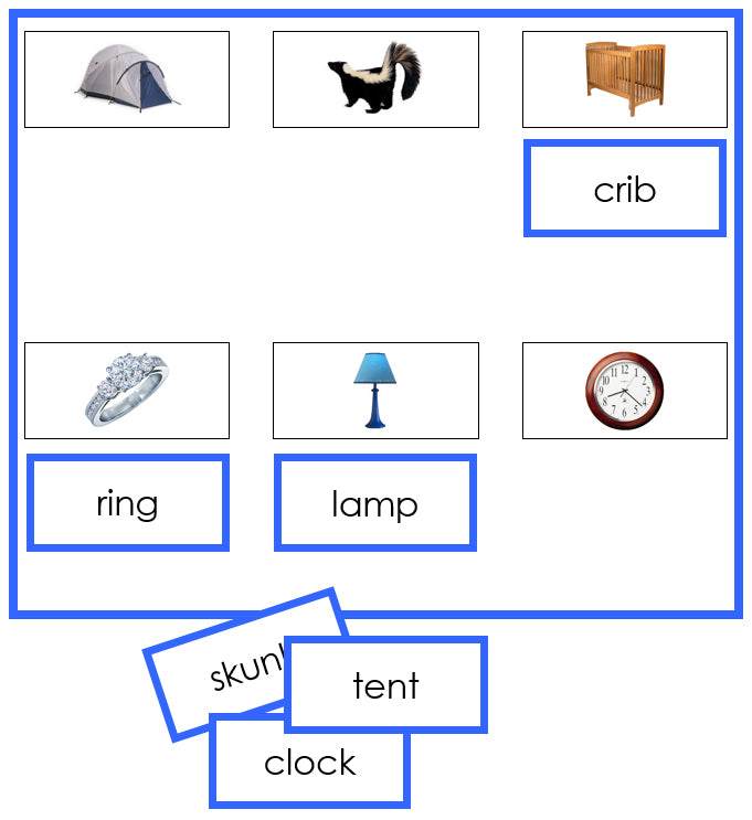 Blue Sheets & Labels (photos) - Montessori Print Shop Digital Download phonetic language program