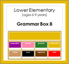 Grammar Box #8 - Conjunctions - elementary montessori grammar materials