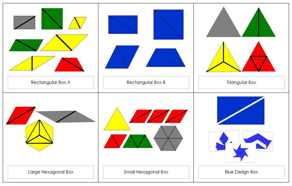 Montessori Printable Constructive Triangles Bundle - Montessori Print Shop Digital Download