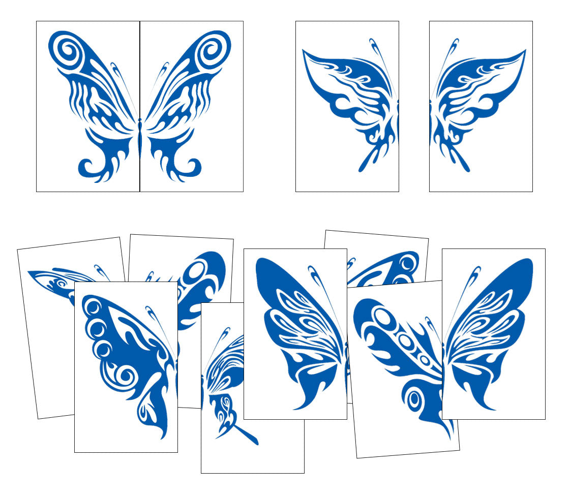 Butterfly Symmetry Matching Cards Set 1 - Montessori Print Shop Digital Download sensorial preschool activity