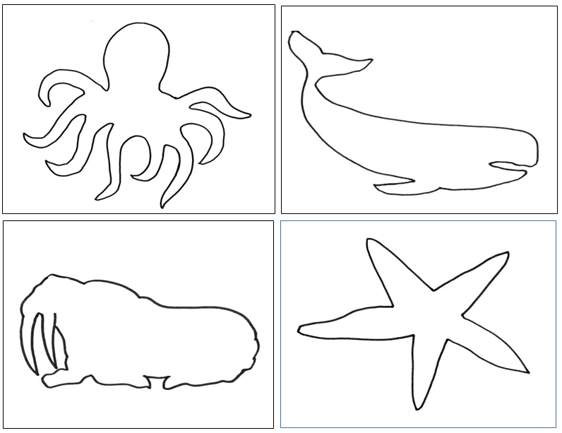 By The Sea Shapes Cutting & Pin Poke - Montessori Print Shop pin punching