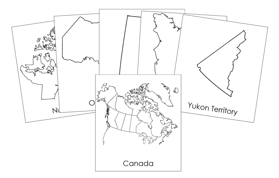 Provinces & Territories of Canada - Montessori Print Shop Digital Download