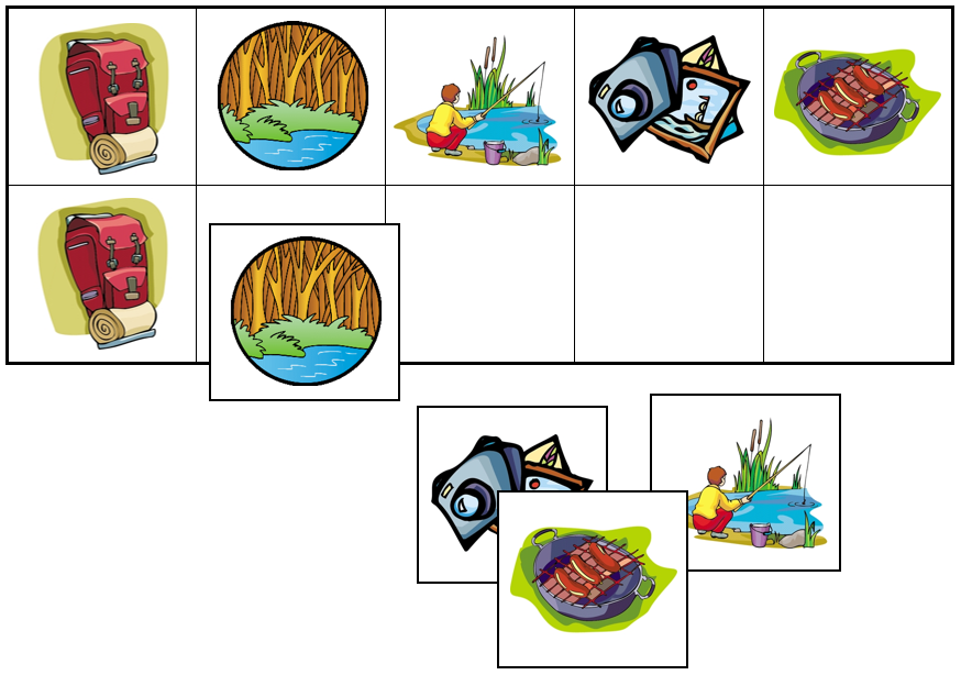 Camping Match-Up & Memory Game - Montessori Print Shop Digital Download