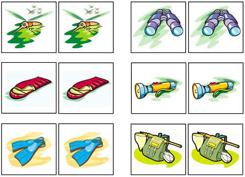 Camping Match-Up & Memory Game - Montessori Print Shop