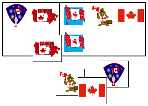 Canada Day Match-Up & Memory Game - Montessori Print Shop Digital Download
