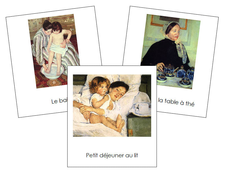 French - Mary Cassatt Art Cards - Montessori Print Shop Digital Download
