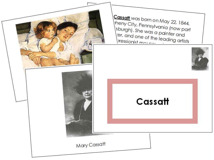 Mary Cassatt Art Book (color-coded)