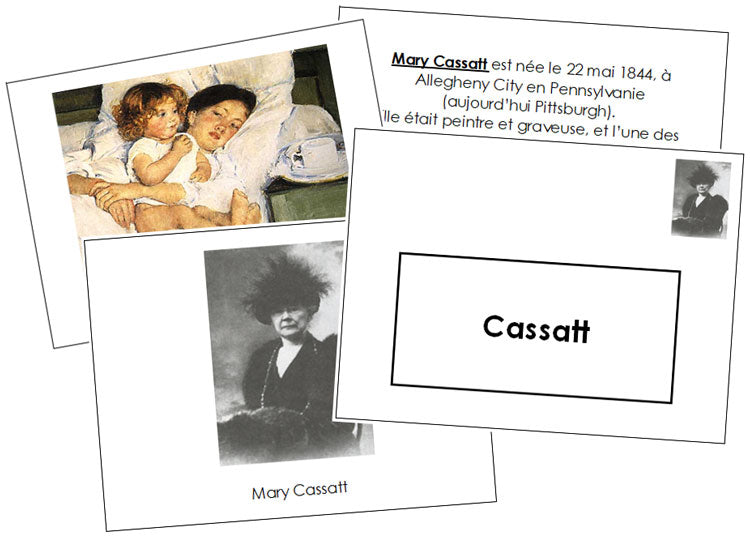 French - Mary Cassatt Art Book - Montessori Print Shop Digital Download