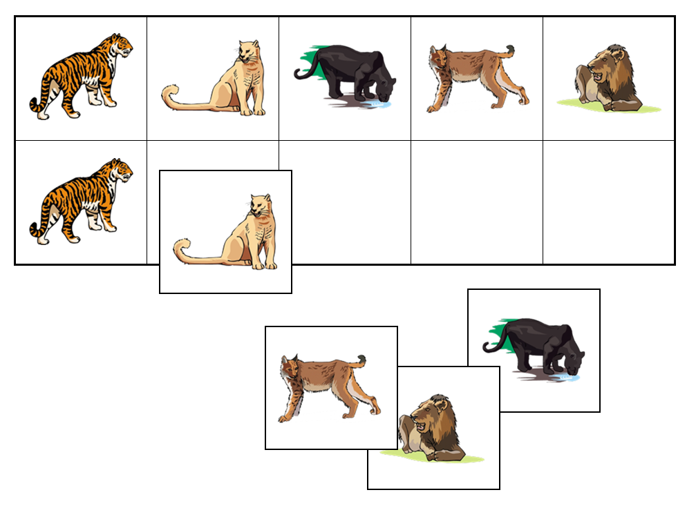 Cats Match-Up & Memory Game - Montessori Print Shop Digital Download preschool activity
