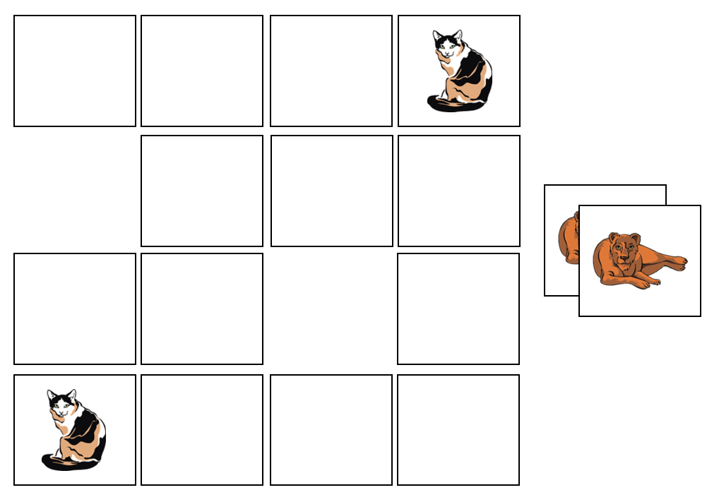 Cats Match-Up & Memory Game - Montessori Print Shop preschool activity
