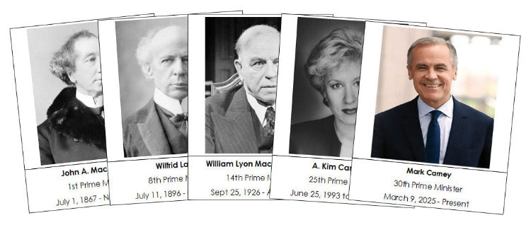 Canadian Prime Ministers - Montessori Print Shop Digital Download