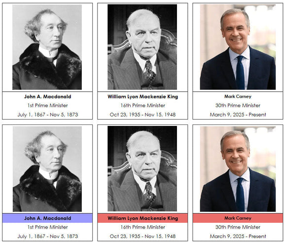 Canadian Prime Ministers - Montessori Print Shop