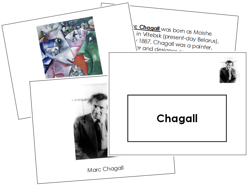 Marc Chagall Art Book - montessori art materials