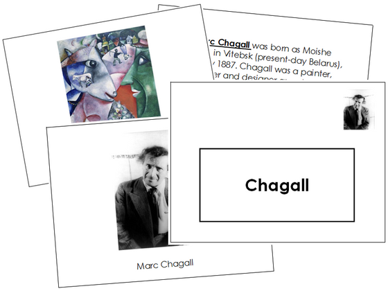 Marc Chagall Art Book - montessori art materials