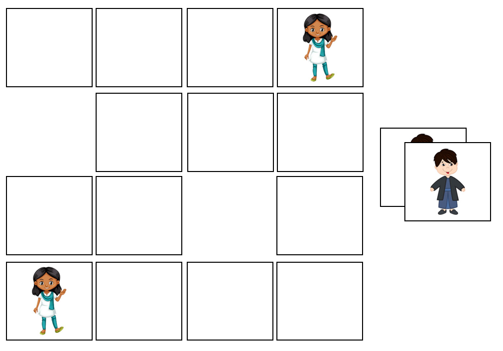 Children Match-Up & Memory Game - Montessori Print Shop Digital Download preschool activity