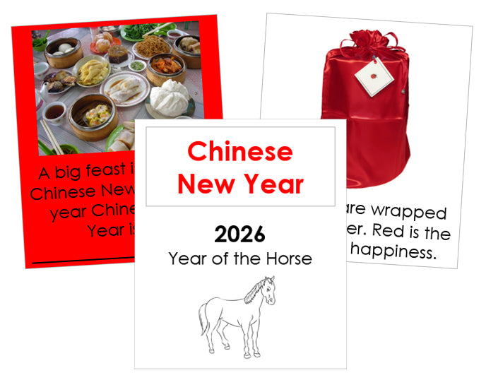 Chinese New Year Cards & Booklet - Montessori Print Shop