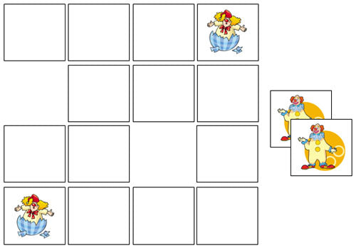 Clown Match-Up & Memory Game - Montessori Print Shop Digital Download