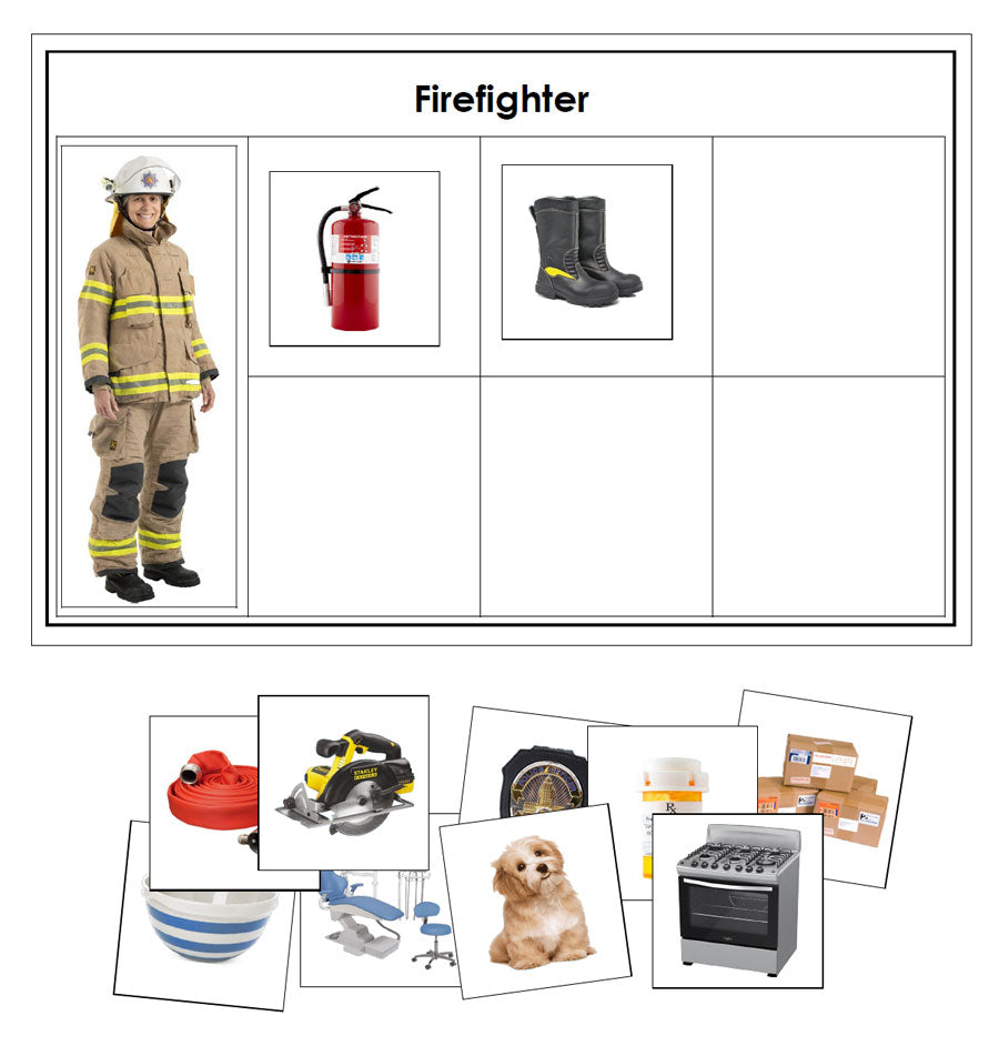 Community Helpers Sorting Cards & Pictures - Montessori Print Shop Digital Download