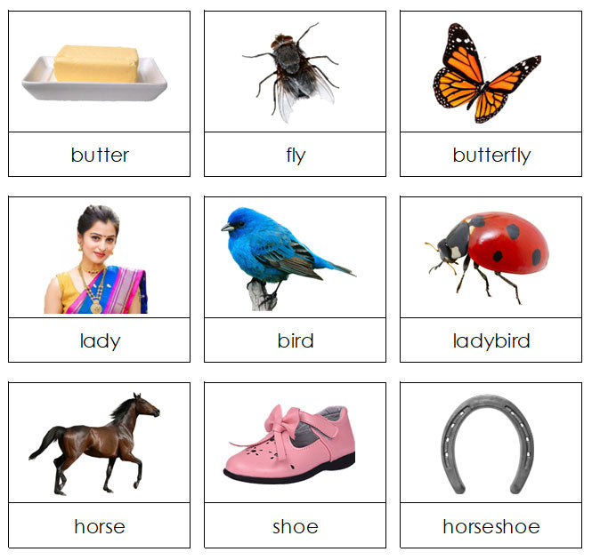 Compound Words (pictures) - Montessori Print Shop Digital Download grammar materials