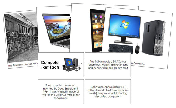 Computer Fast Facts and Pictures - Montessori Print Shop Digital Download