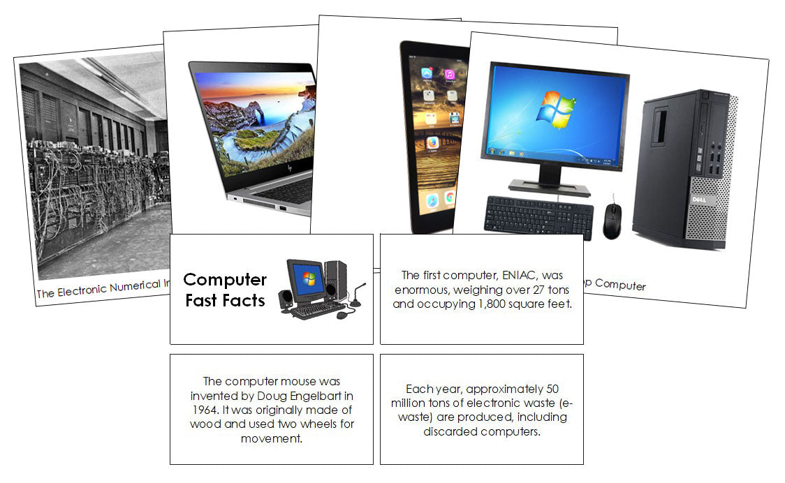Computer Fast Facts and Pictures - Montessori Print Shop Digital Download