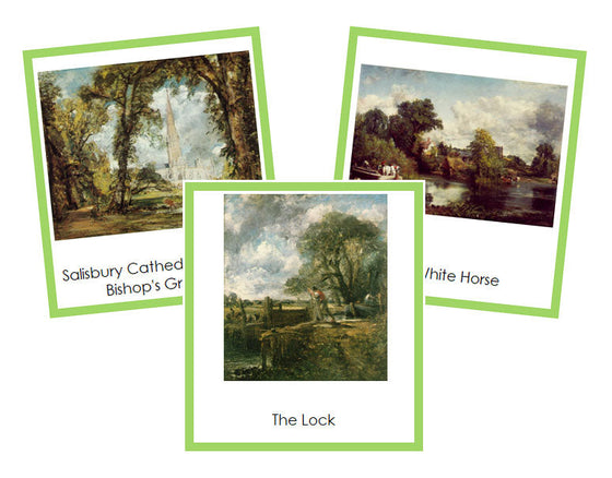 John Constable Art Cards (borders) - montessori art materials