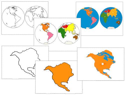Continent Matching Cards - Montessori Print Shop Digital Download
