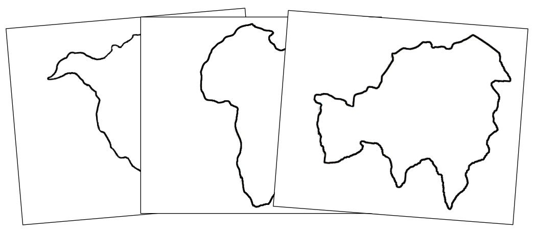 Continents Cutting & Pin Poke - Montessori Print Shop Digital Download pin punching