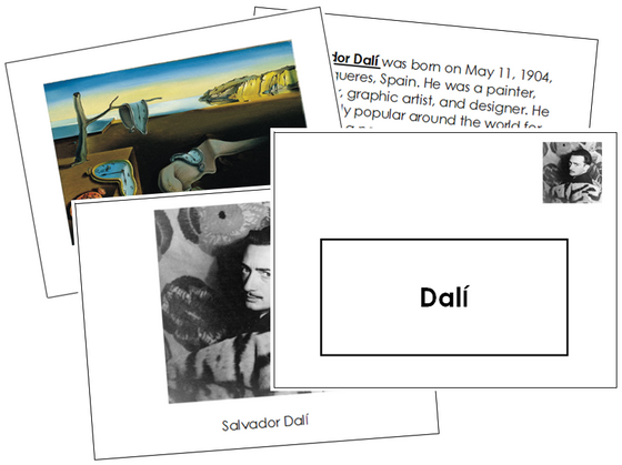 Salvador Dalí Art Book - montessori art materials