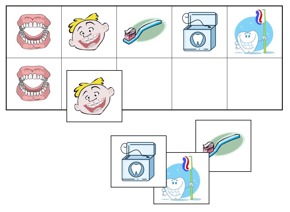Dental Match-Up & Memory Game - Montessori Print Shop Digital Download preschool activity