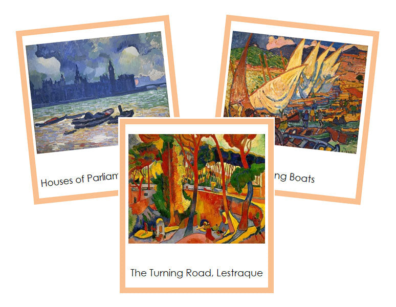 Andre Derain Art Cards (borders) - montessori art materials