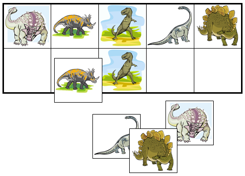 Dinosaur Match-Up & Memory Game - Montessori Print Shop Digital Download